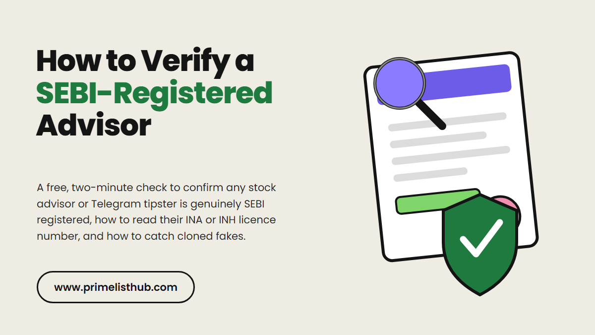 Step-by-step guide to verify if a stock advisor is SEBI registered in India